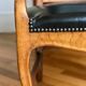 Fauteuil bois et cuir