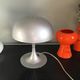 Grey metal mushroom lamp Mathias
