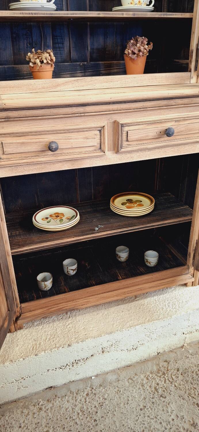 Antique two-body sideboard