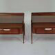 Pair of Italian Mid-Century Modern Bedside Tables, 1950s