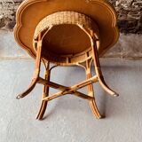 Rattan dining room: 1 table + 4 chairs