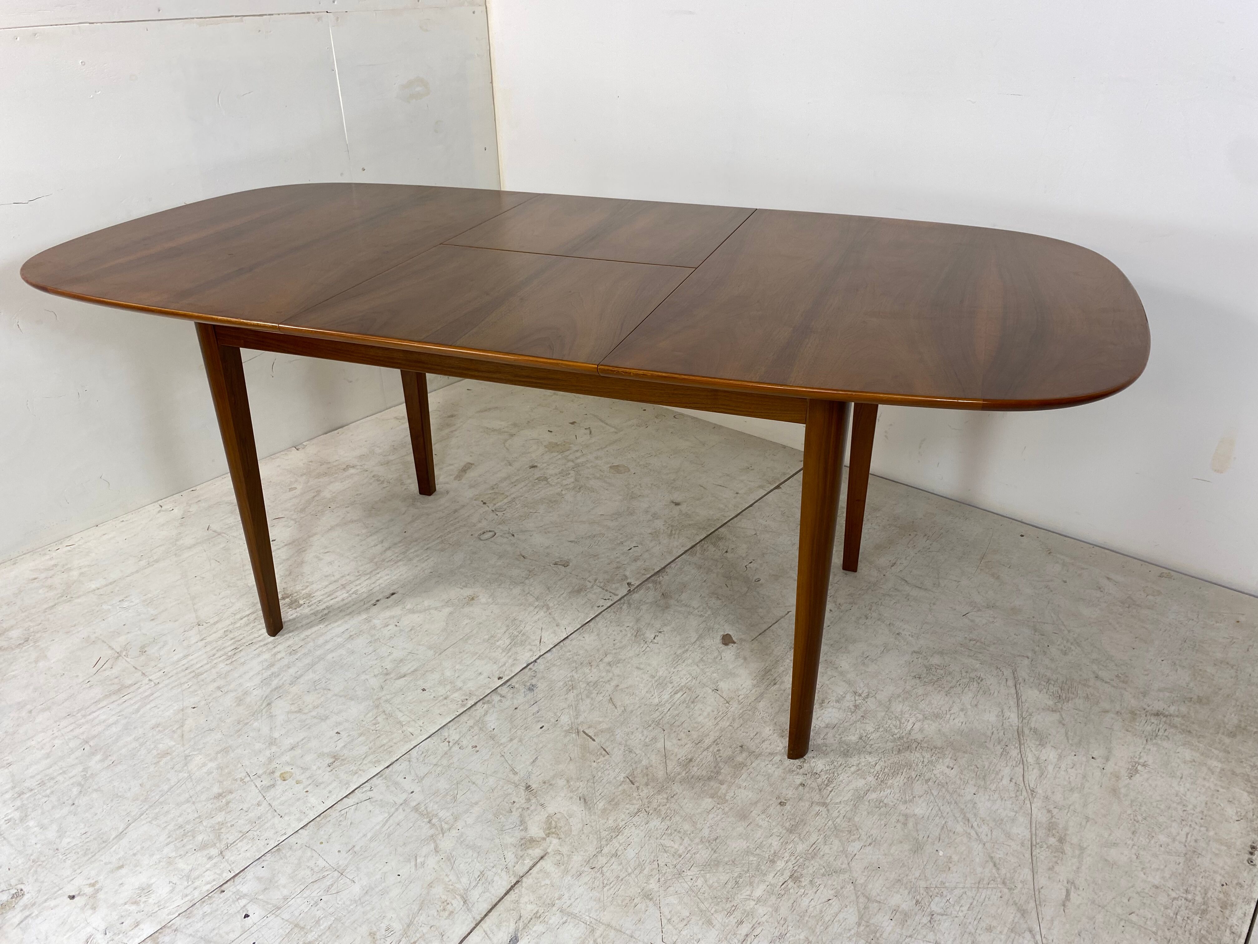 Mid-Century Walnut Extendable Dining Table by A. A. Patijn for Zijlstra Joure