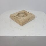 Large vintage travertine ashtray Fratelli Mannnelli Italy 1970s