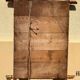Antique bamboo style mirror mercury glass vintage solid wood
