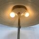 Lampe de table en laiton et rotin en roseau, Italie 1970