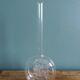 Blown glass soliflore with sandblasted decoration