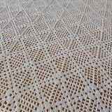 Handmade crochet antique bedspread