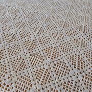 Dessus de lit ancien en crochet fait main