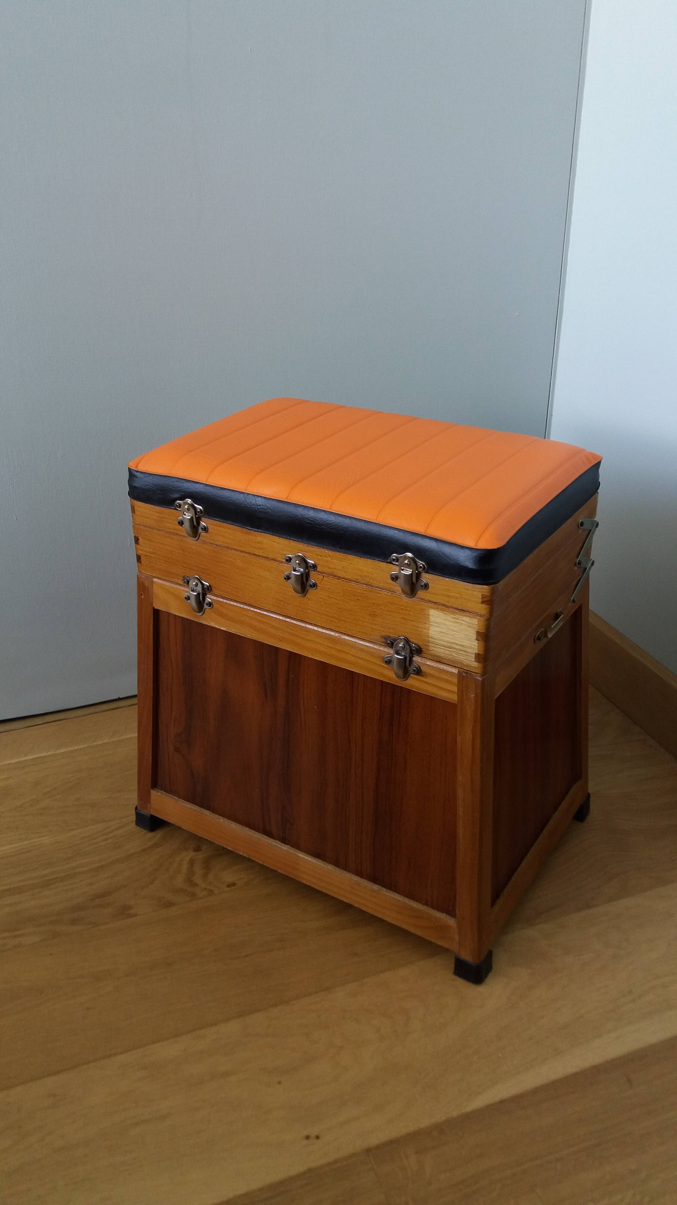 Fisherman's stool storage chest