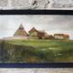 Oil on canvas signed Paysage de Beauce