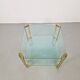 T24 Coffee Table in Brass with Double Glass Tops by Peter Ghyczy, 1970s