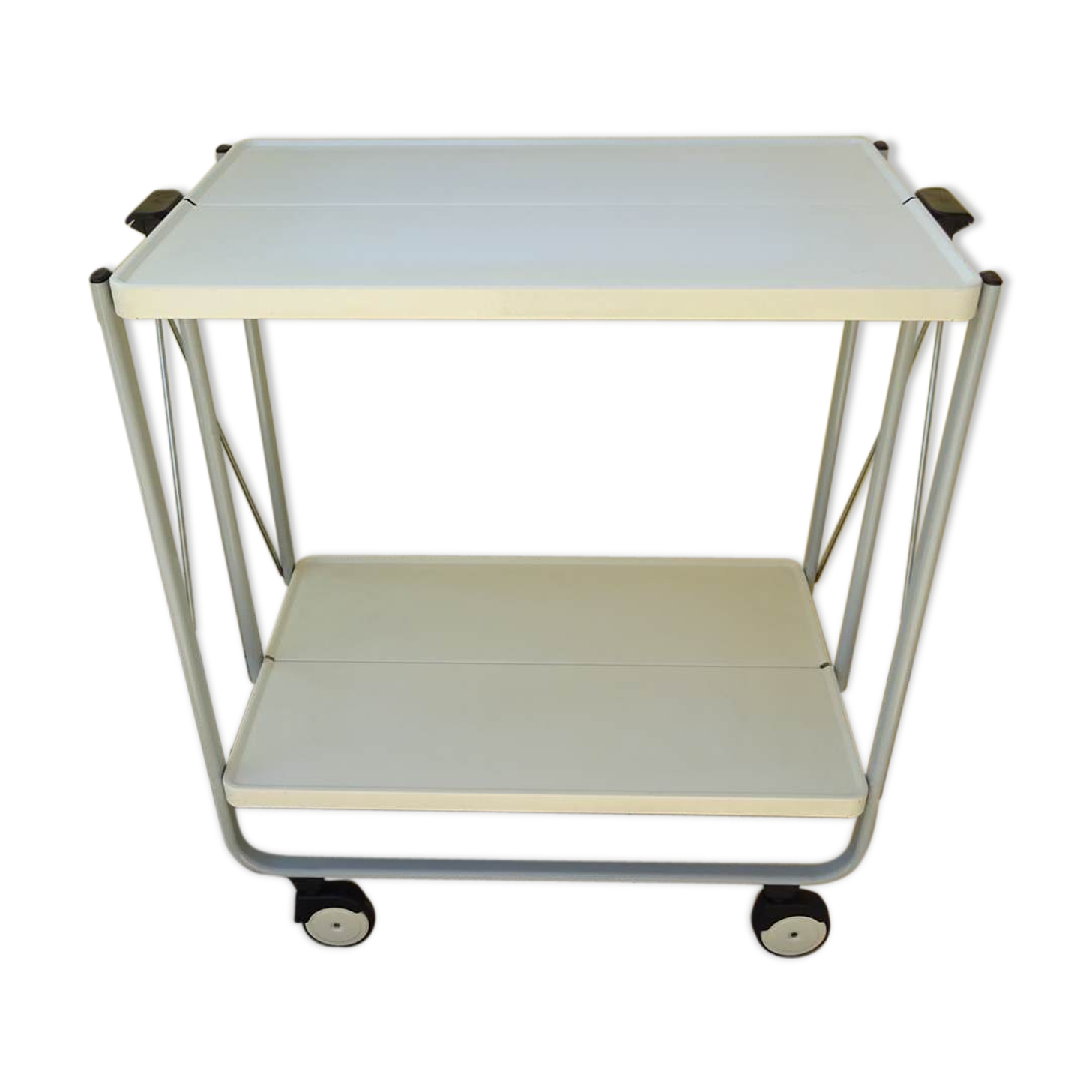 Folding rolling table served Louis Lucien Lepoix FRZ Germany