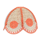 Vintage suspension in salmon pink wicker