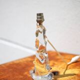 Vintage crystal lamp, table lamp, crystal table lamp with spikes