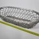 Vintage bread basket in braided metal, 34 cm