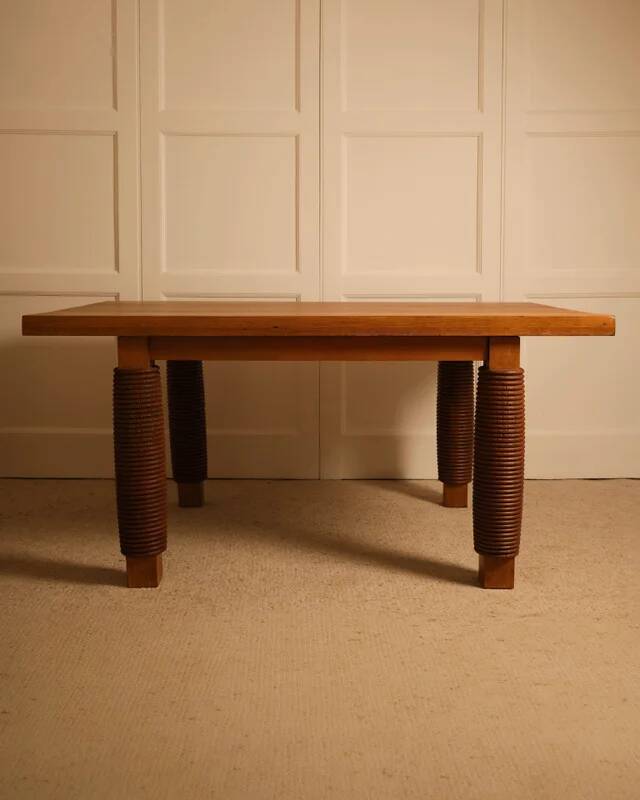 Sculptural wooden table