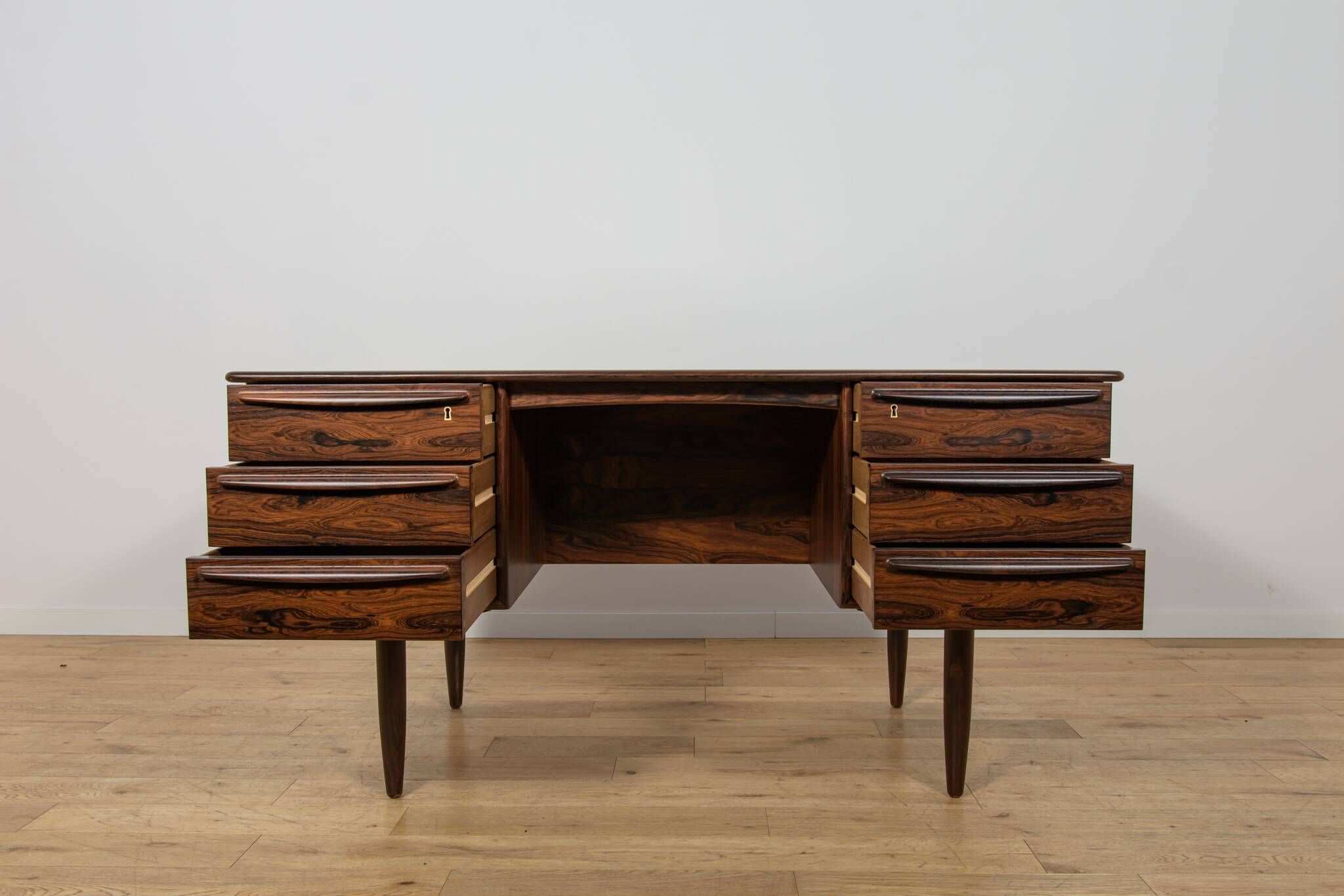 Mid-Century Rosewood Desk by Svend Åge Madsen for Falster Møbelfabrik, Denmark, 1960s