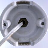 Brass porcelain glass wall light 1900