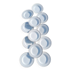 Twelve white porcelain plates