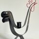 Metal candle holder rooster shape sweden vintage