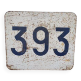 Enamelled plaque of the SNCF