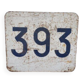 Enamelled plaque of the SNCF