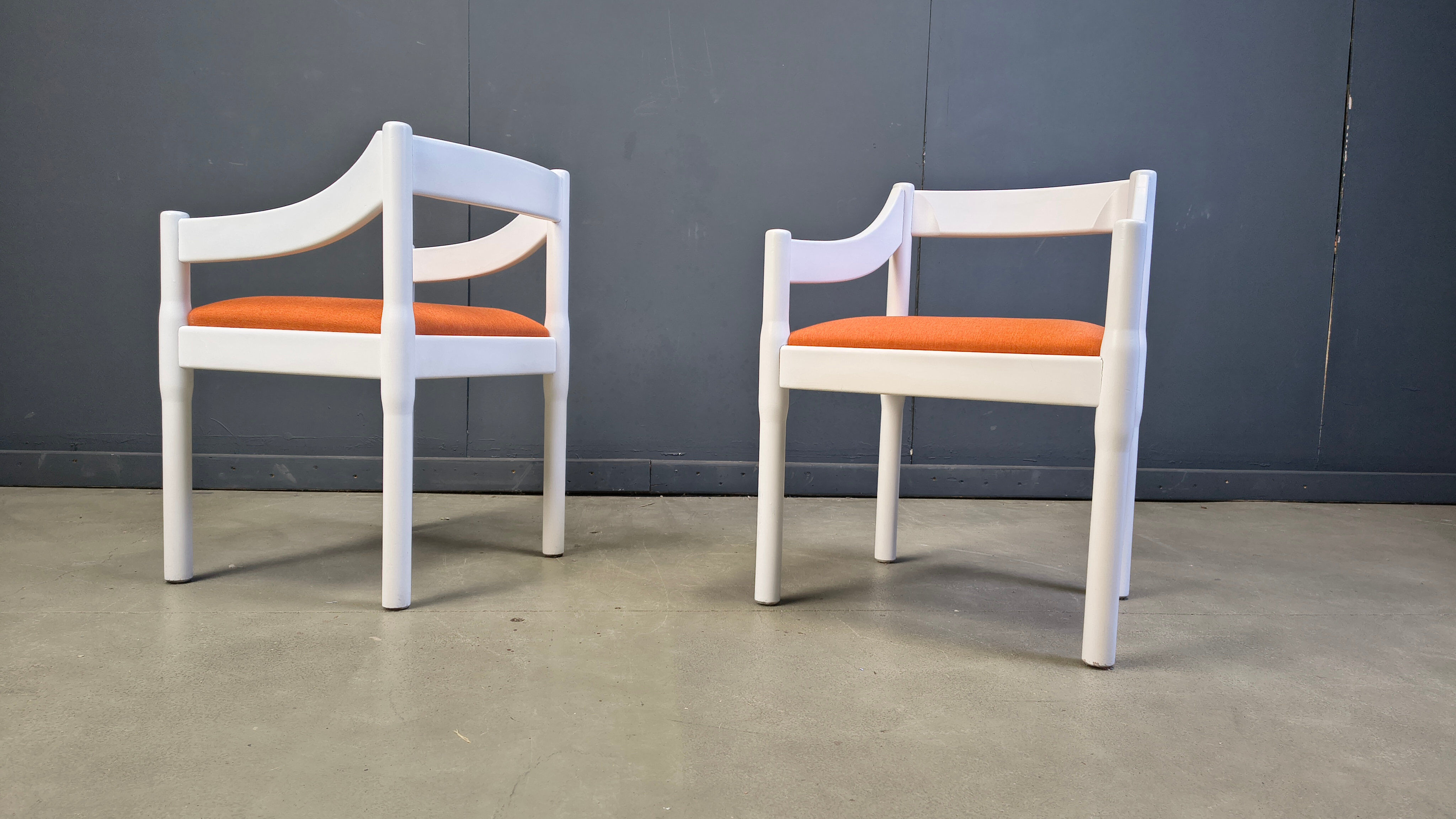 Ensemble de 4 fauteuils Carimate par Vico Magistretti, années 1960.