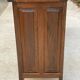 Art Deco sideboard in solid dark oak satin wood with 3 doors