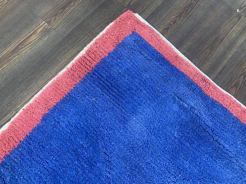 Handmade pure wool rug, traditional craftsmanship, size 100 x 200 cm