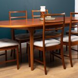 Retro Extending Dining Table & 6 Chairs By Mcintosh of Kirkcaldy