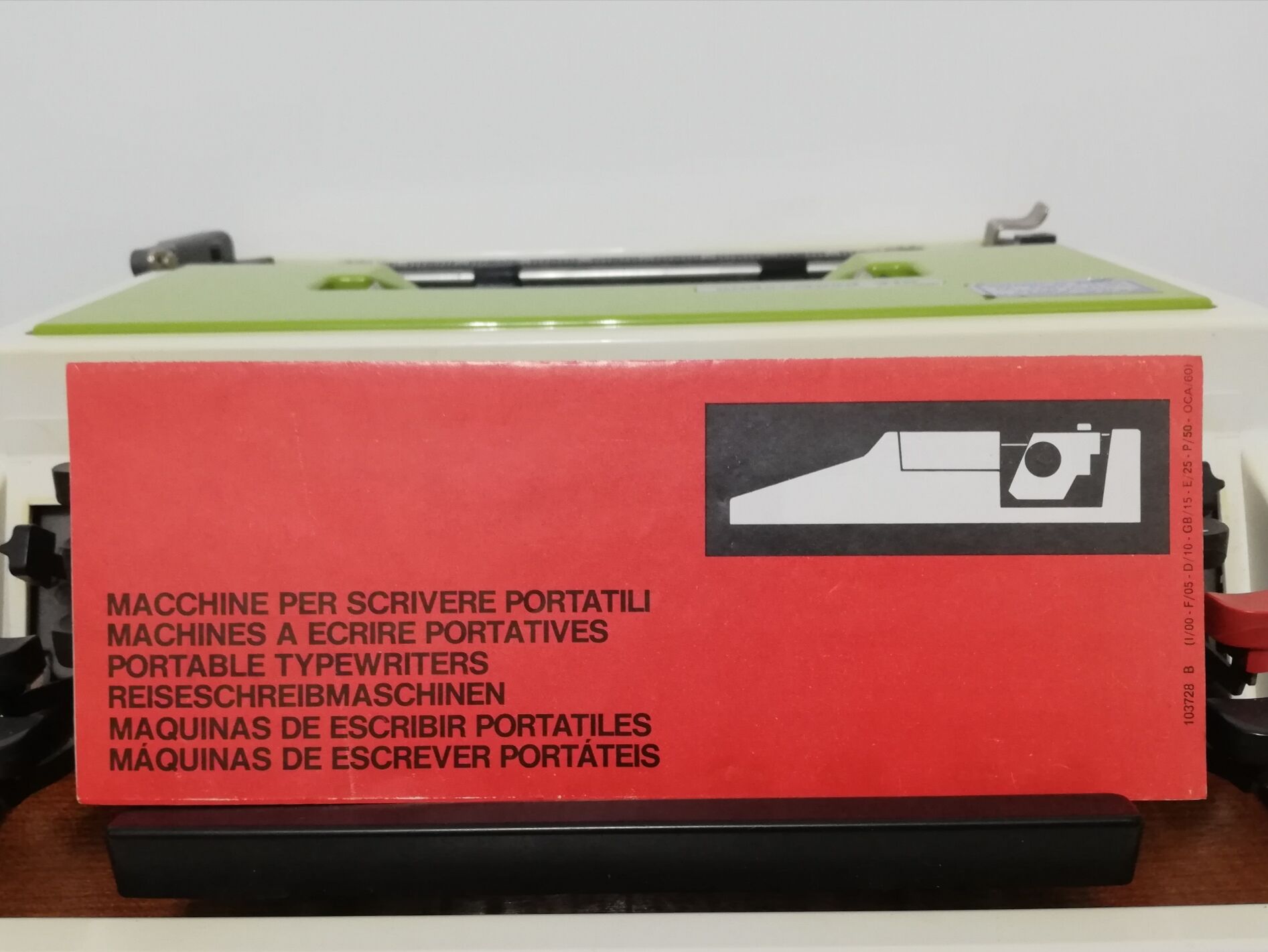 Machine à écrire Underwood 315 verte avec sa mallette