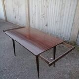 Table formica Mahogany macassar vintage 1960