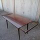 Table formica Acajou macassar vintage 1960