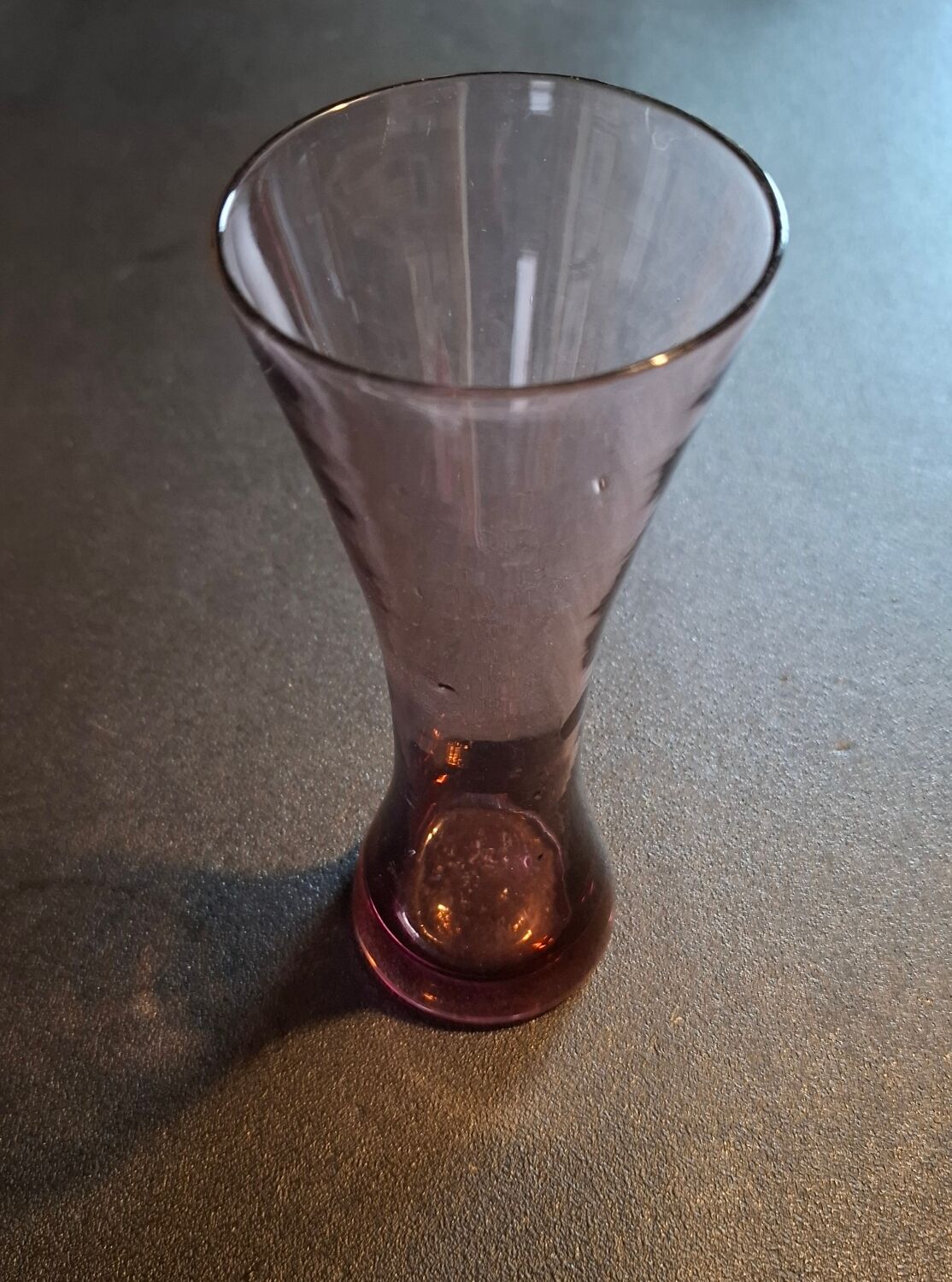 Artisanal violet vase