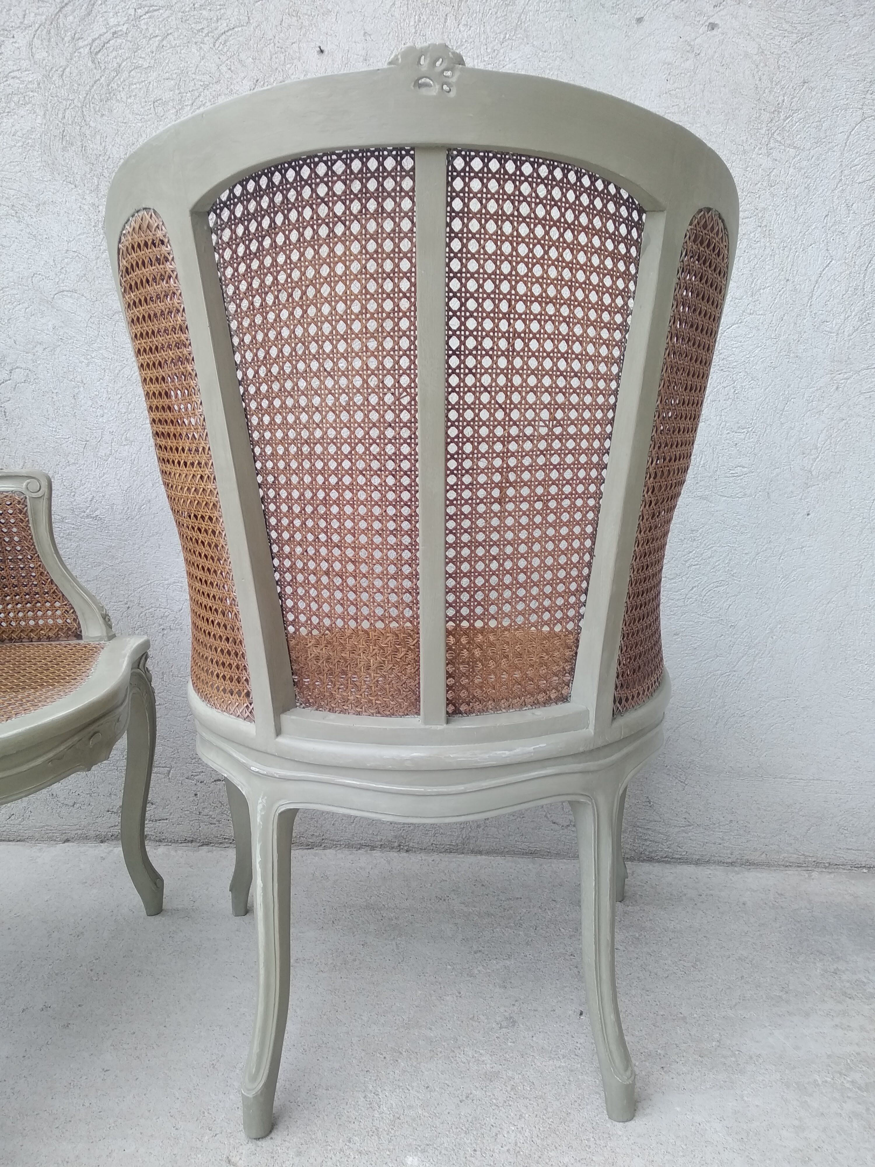 Salon Louis XV with double patinated cannage