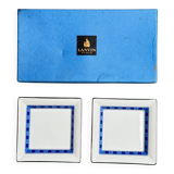 Two Lanvin porcelain trinket trays with original box