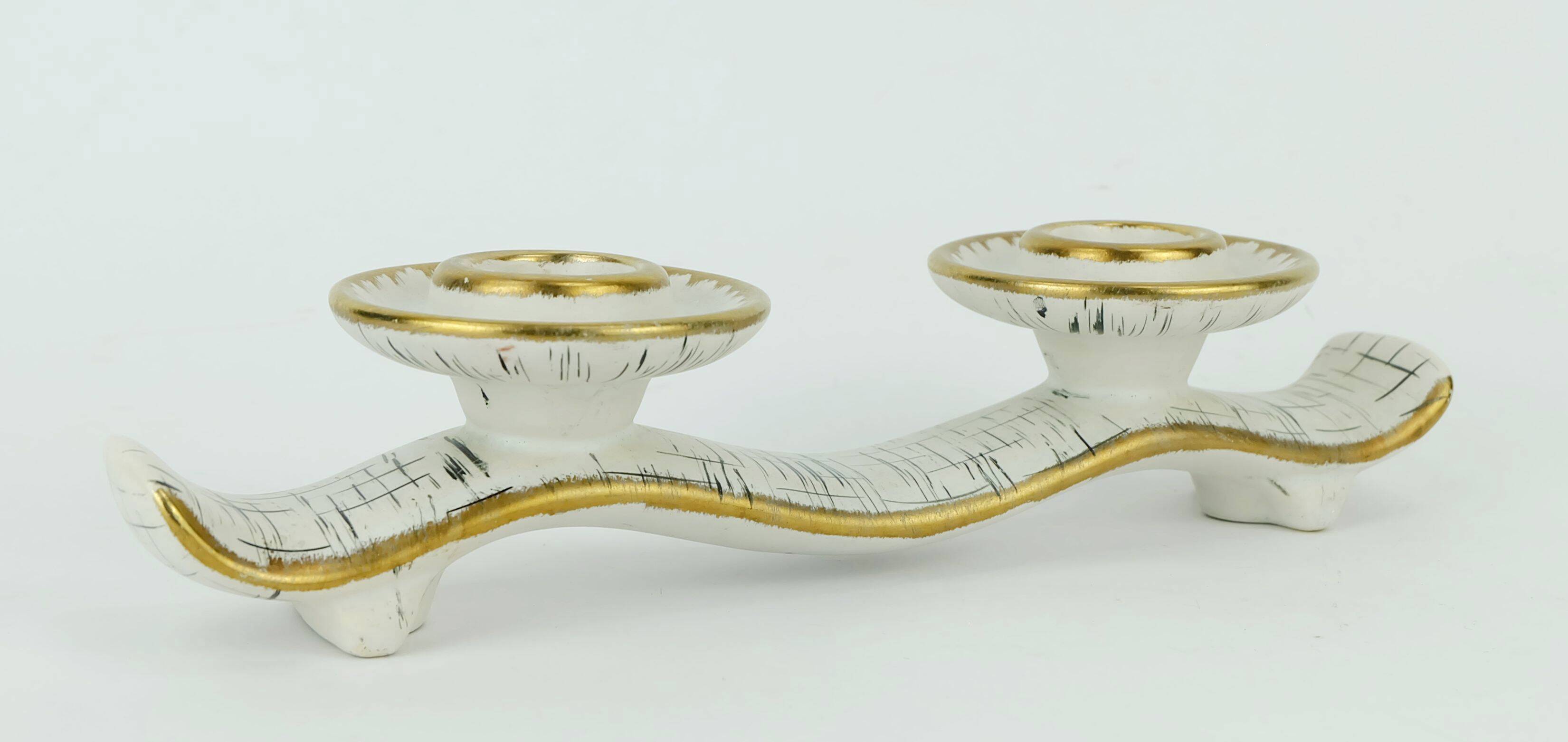 mid century ceramic CANDLE HOLDER u-keramik 1950s