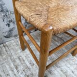 Set of 4 straw chairs circa Dordogne