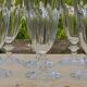6 crystal champagne flutes from ARQUES. Rambouillet model.