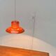Mid-Century Modern German Space Age Orange Pendant Lamp, 1960s