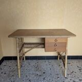 Antique rattan desk
