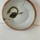 Coupe en grès Poterie de la Colombe décor tachiste, années 60