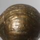Sculpture de bol en coquillage en bronze antique