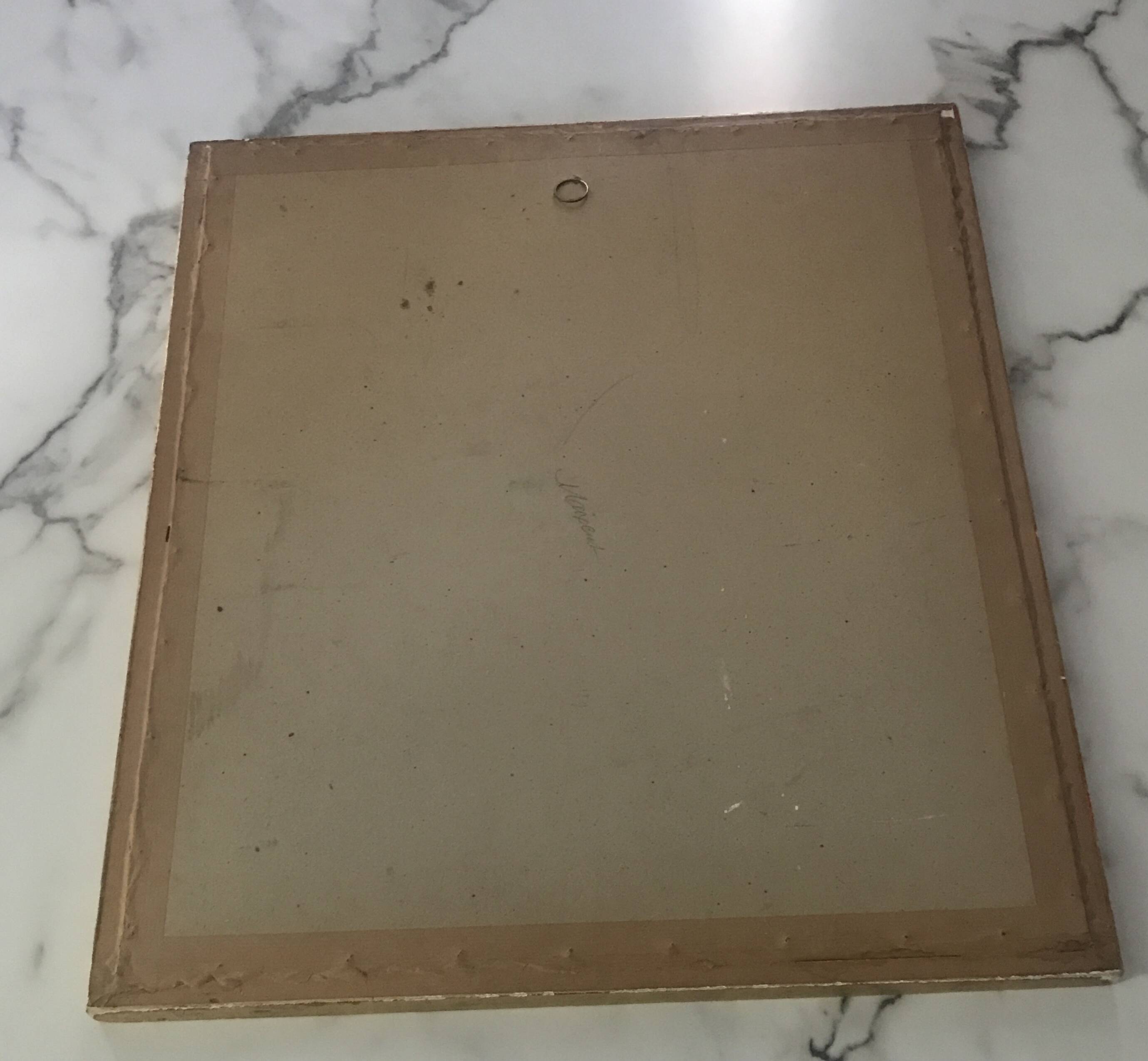 Charcoal drawing painting by Pascal Maixent, 20th century