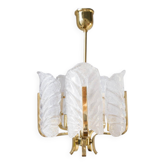 Swedish chandelier 60s Carl Fagerlund / Orrefors