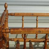 Solid walnut baby cot