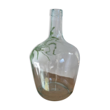Transparent demijohn vase