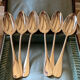 Set of 24 old cutlery: Alfenide housewife, monogrammed Fidelio model
