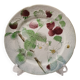 Decorative Plate Barbotine St Clément Made In France Vintage Raspberry Pattern