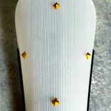 Pair of vintage plexi and bakelite 50s wall lamps